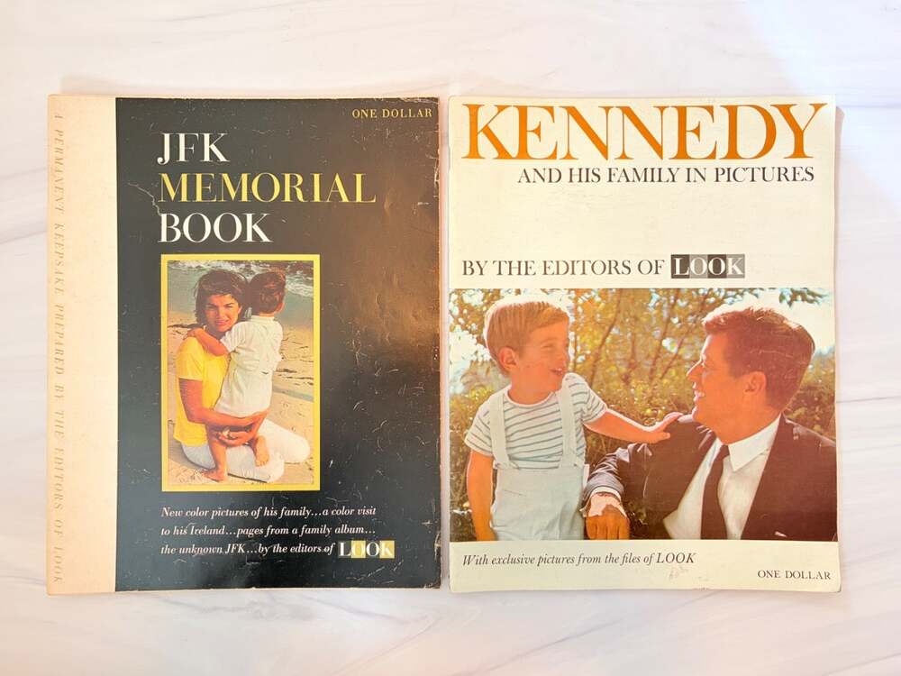 JFK Memorial Book Kennedy Family in Pictures Look Magazine 1963 1964 Lot 60s